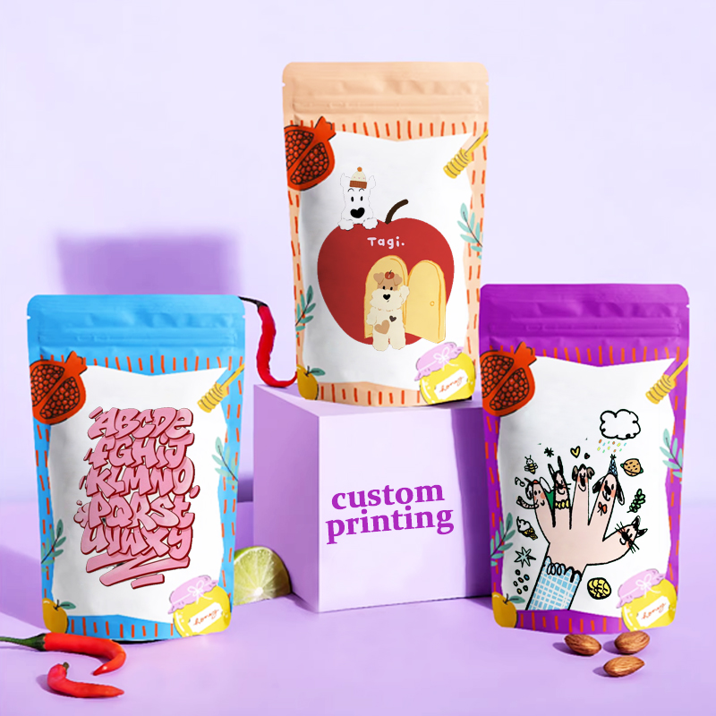 Food Lovers Snacks - Aluminum Foil Bag Standing Zipper Bag