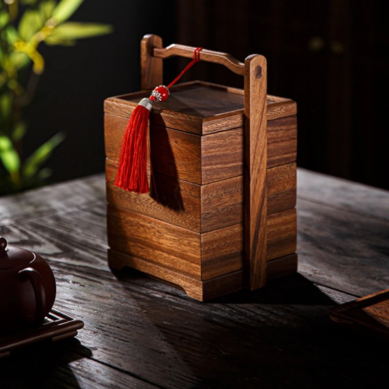 Snacks Food Gift Baskets - Japanese Style Minimalist Food Box Multi-Layer