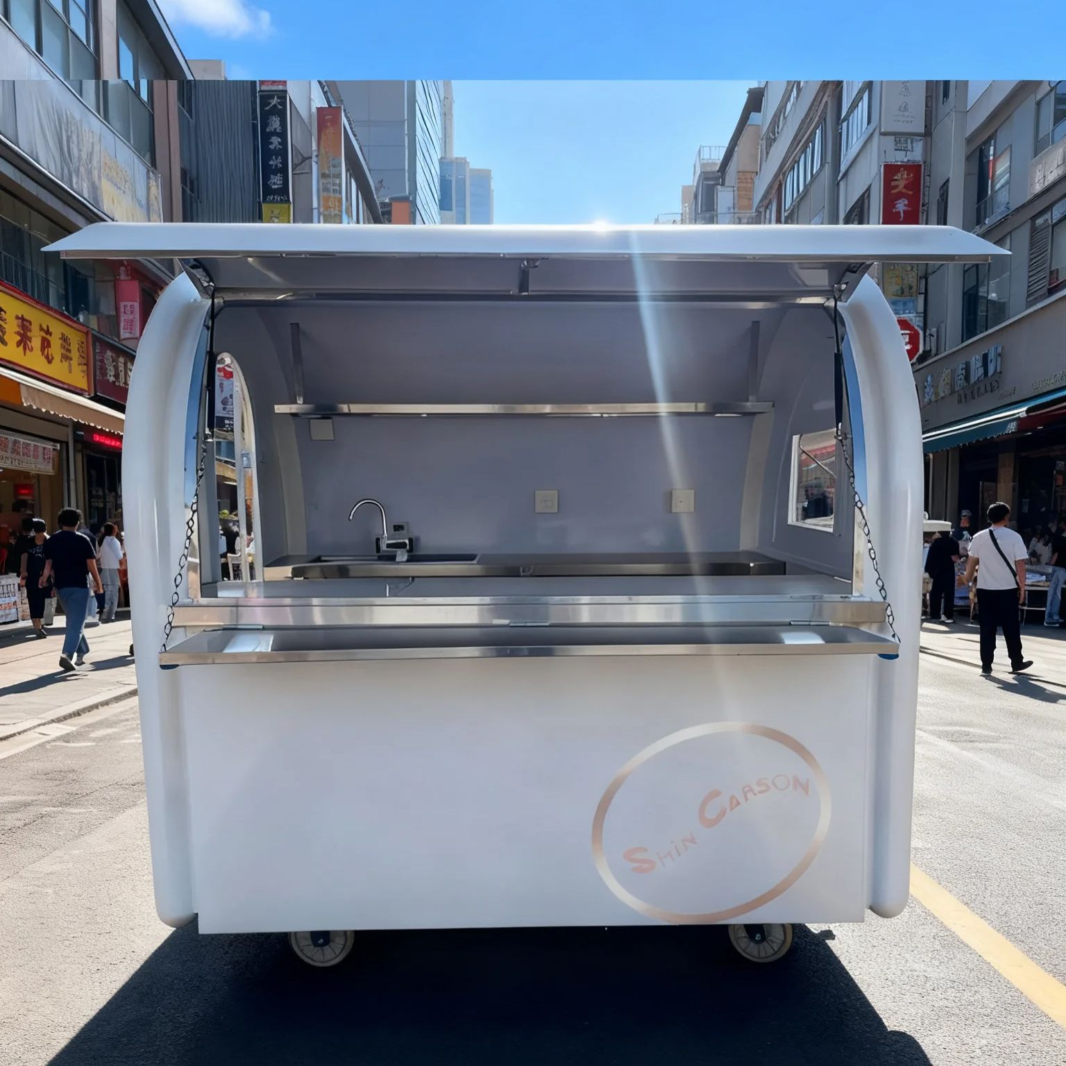 Food Snacks Business - Outdoor Food Trailer round Mobile Snack