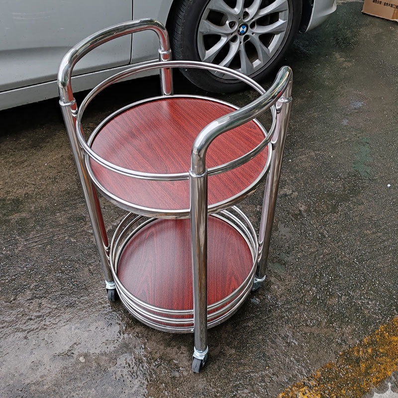 Food Snacks Delivery - Round wine shop trolley dessert food