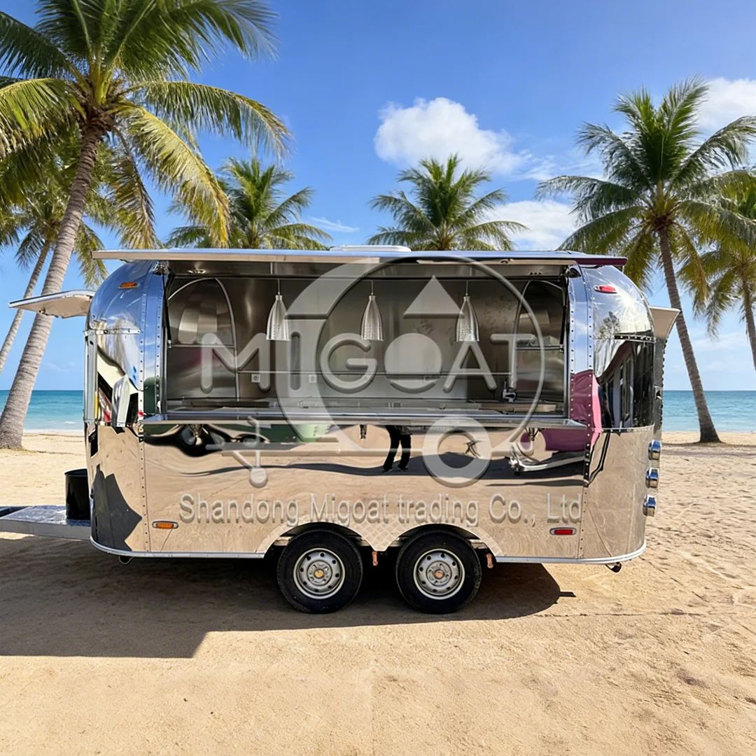 Food Snacks Business - Stainless Steel Portable Towable Food Cart