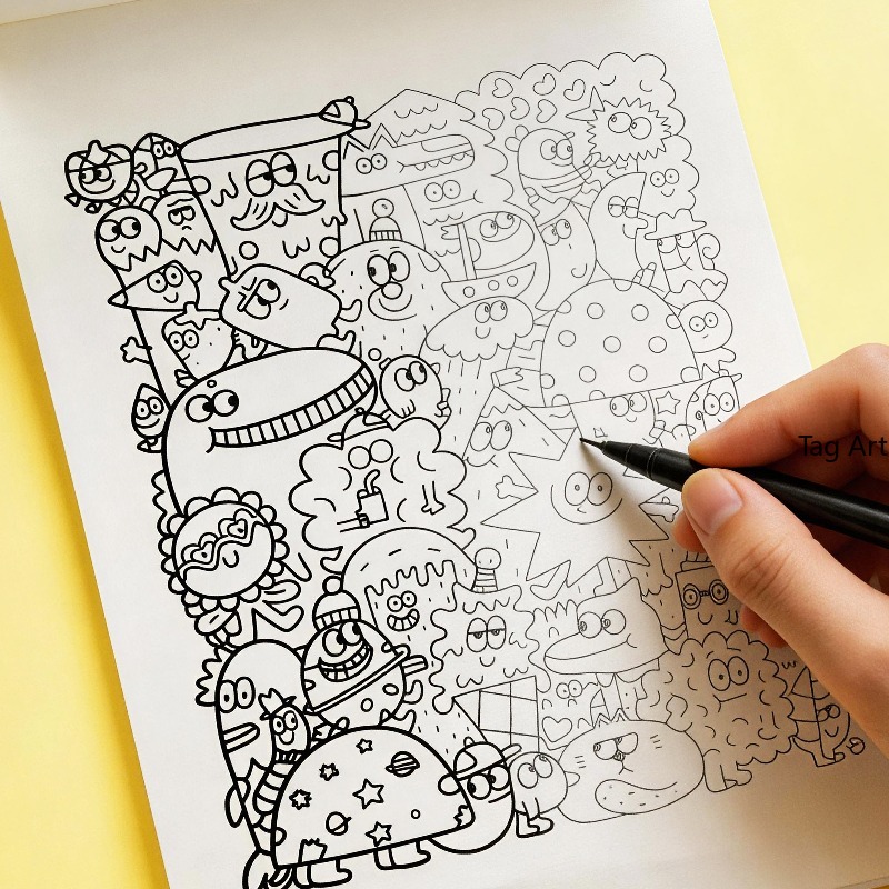 Food Y Snacks Coloring Book - Anxious Relief Hand Picture Book, Copy