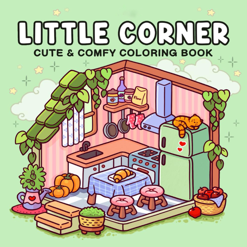 Food Y Snacks Coloring Book - Little Corner Cute Comfy Coloring Book
