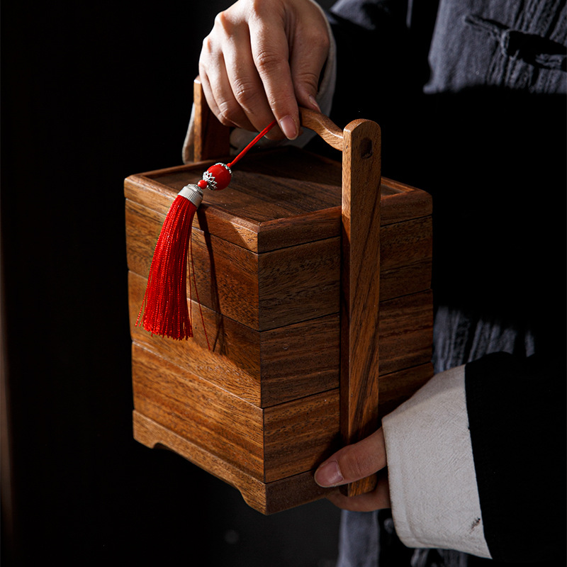 Snacks Food Gift Baskets - Japanese Style Minimalist Food Box Multi-Layer