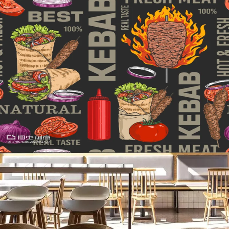 Custom Kebab Fast-food Restaur - Food Snacks Background review and price