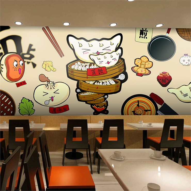 custom 3D Hand painted cartoon - Food Snacks Background review and price