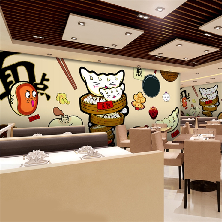 custom 3D Hand painted cartoon - Food Snacks Background review and price