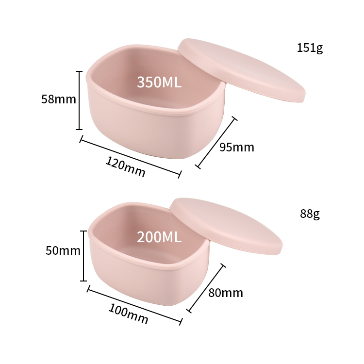 2-Pack 350ml + 200ml Silicone  - Food Snacks Name review and price