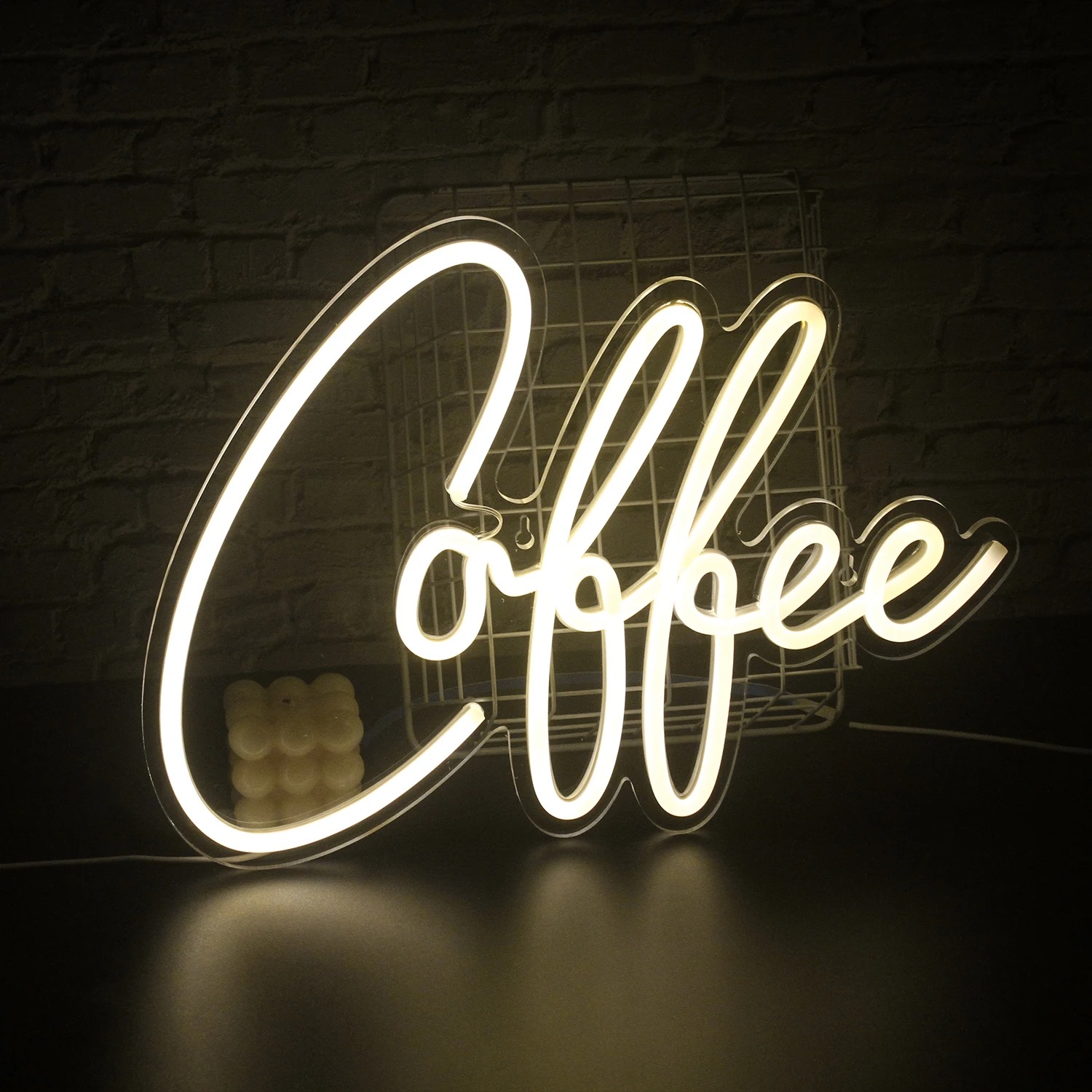 Drinks & Snacks Bar LED Neon L - Food Snacks Background review and price