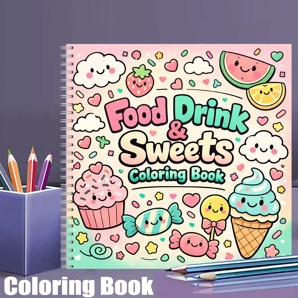 Coloring Book FOOD DRINK & SWE - Food Y Snacks Coloring Book review and price