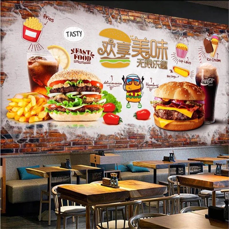 Customized Text Burger French  - Food Snacks Background review and price