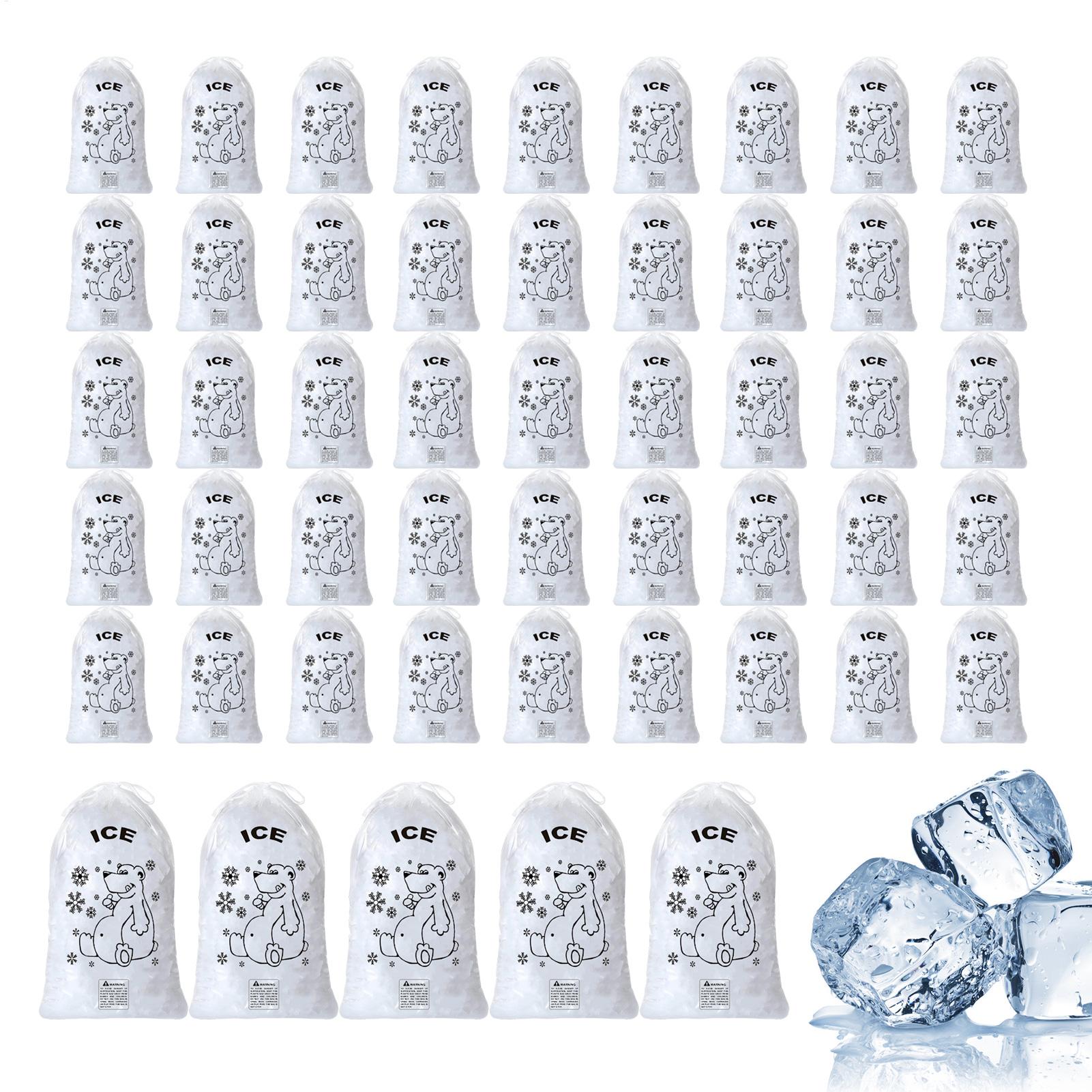 Ice Bags 50 Pcs Heavy Duty Dra - Food Snacks Delivery review and price