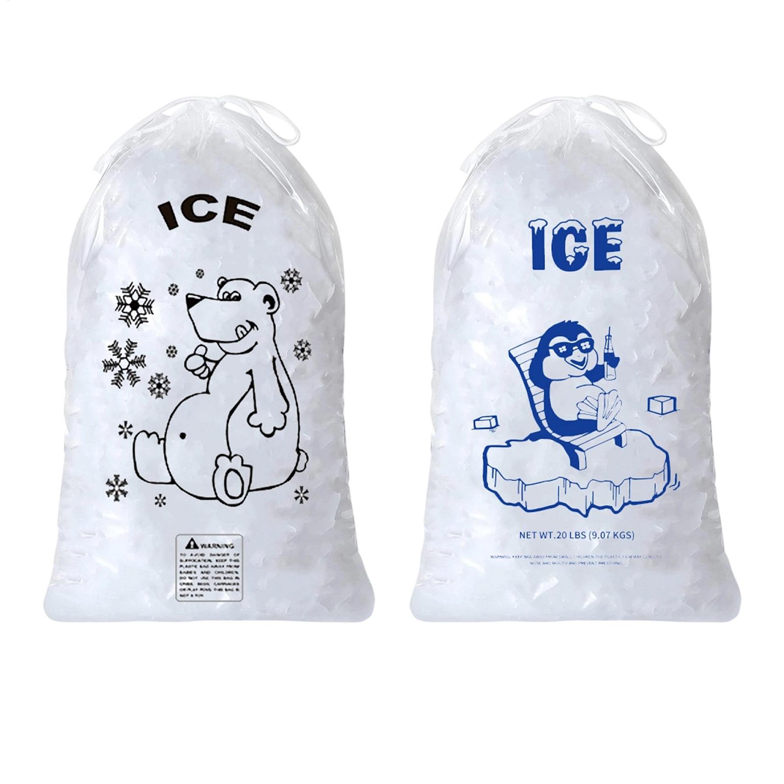 Ice Bags 50 Pcs Heavy Duty Dra - Food Snacks Delivery review and price
