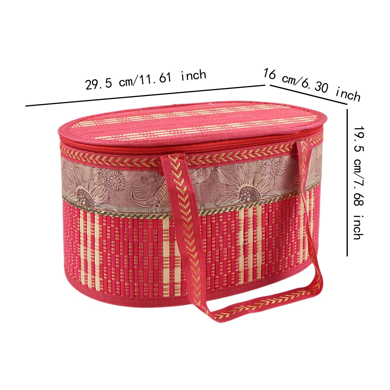 Folding Bamboo Basket Food Sto - Snacks Food Gift Baskets review and price