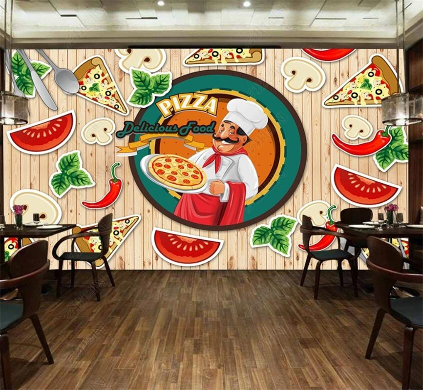 Custom Pizza Fast Food Mural W - Food Snacks Background review and price