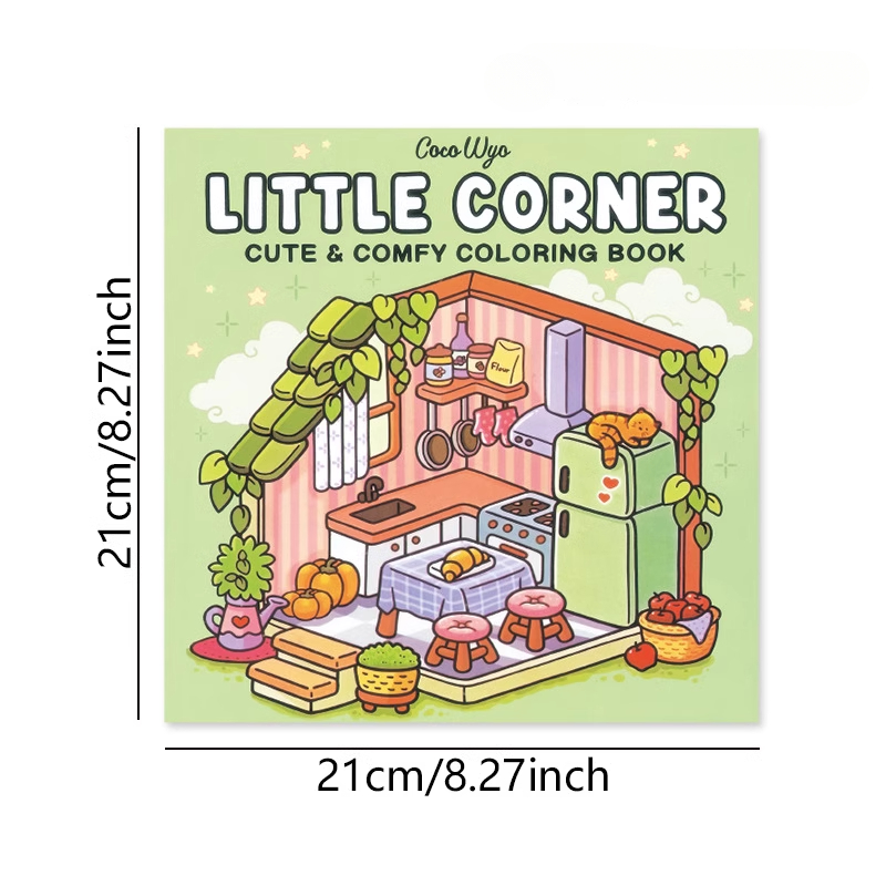Little Corner Cute Comfy Color - Food Y Snacks Coloring Book review and price