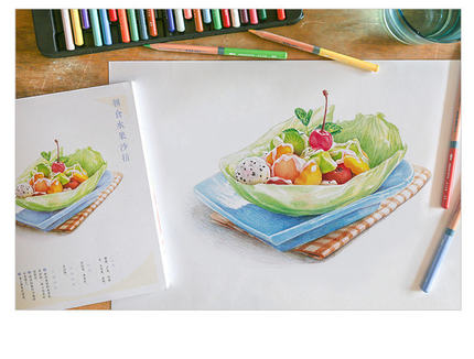 Color pencil drawing book 32 c - Food Y Snacks Coloring Book review and price