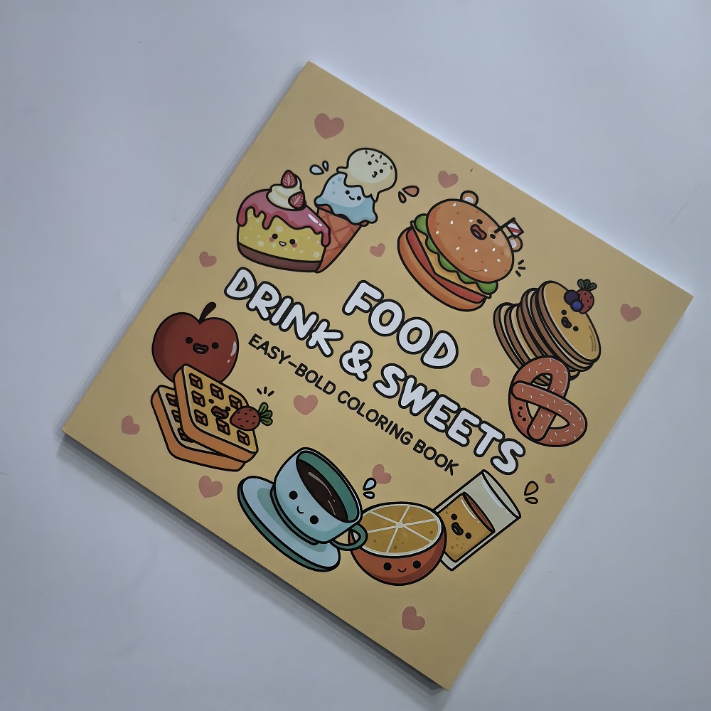Food Drink & Sweets Easy-bold  - Food Y Snacks Coloring Book review and price