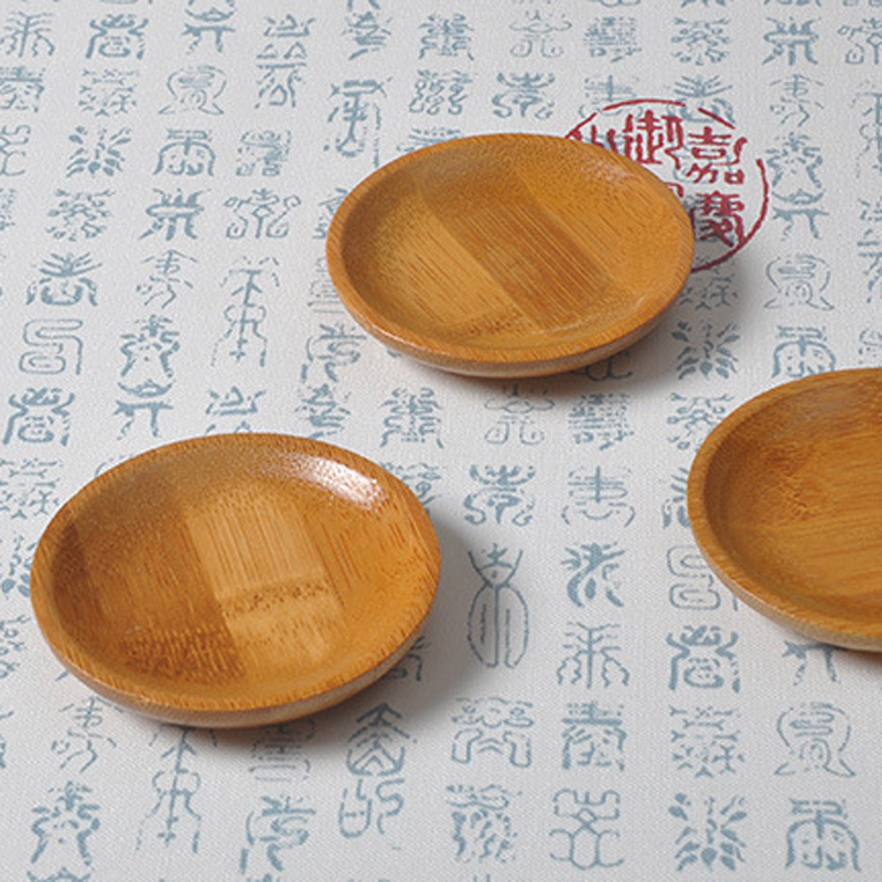 100Pcs/Lot Bamboo Saucer Stora - Food Snacks Background review and price