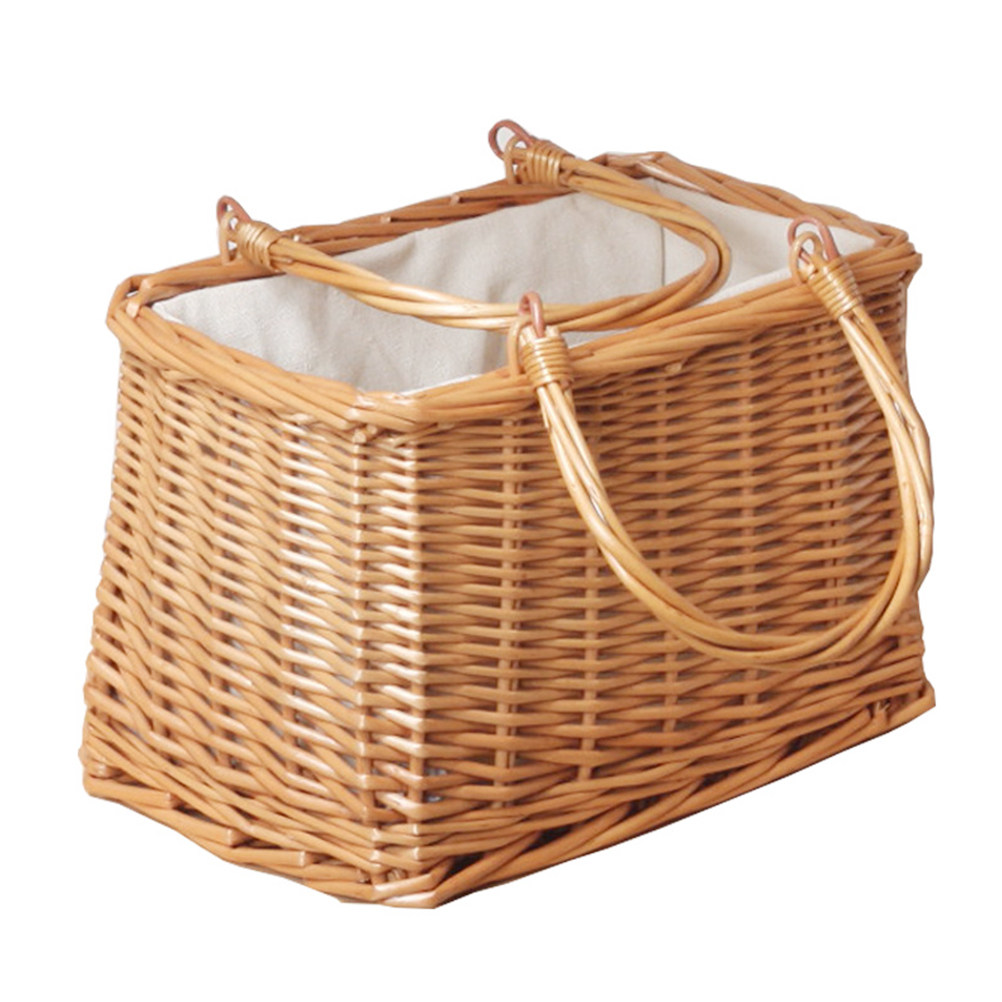 1Pcs Wicker Storage Basket Por - Snacks Food Gift Baskets review and price