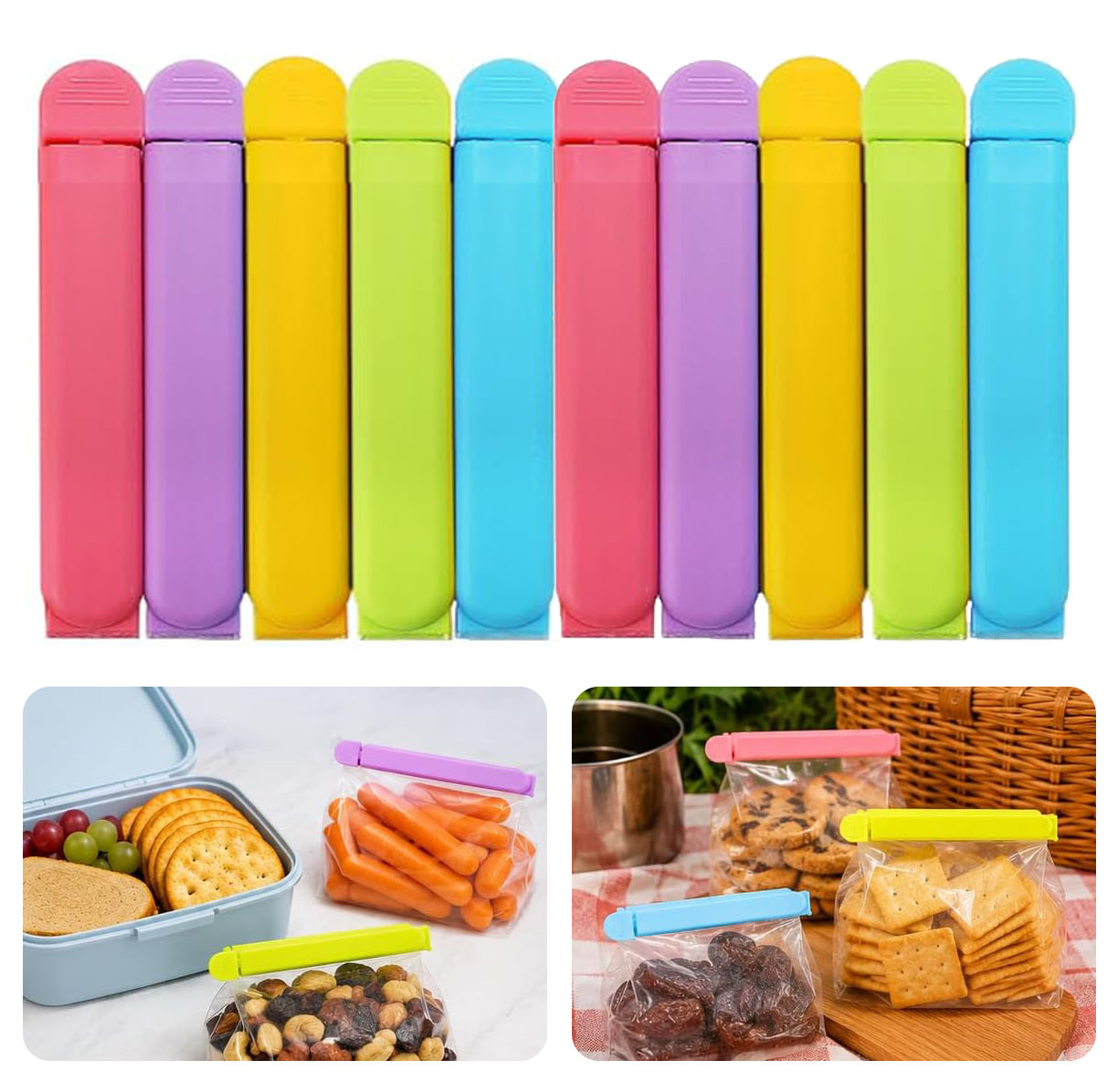 Colorful Food Storage Clips –  - Snacks Food Gift Baskets review and price