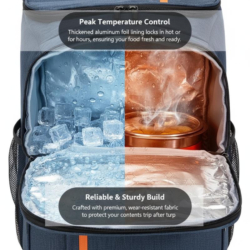 Insulated Cooler Backpack Larg - Food Snacks Delivery review and price