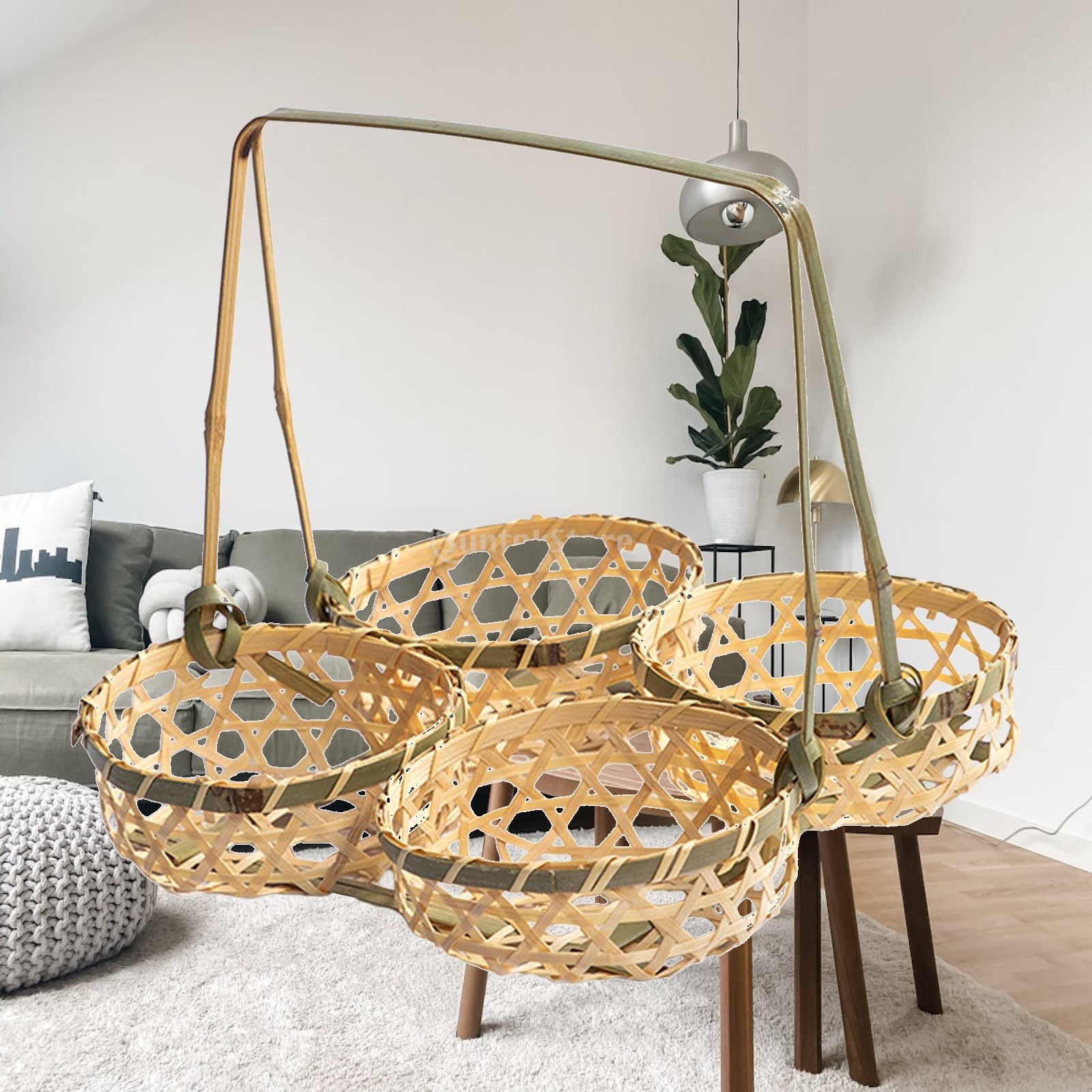 Picnic Woven Basket Bamboo Foo - Snacks Food Gift Baskets review and price